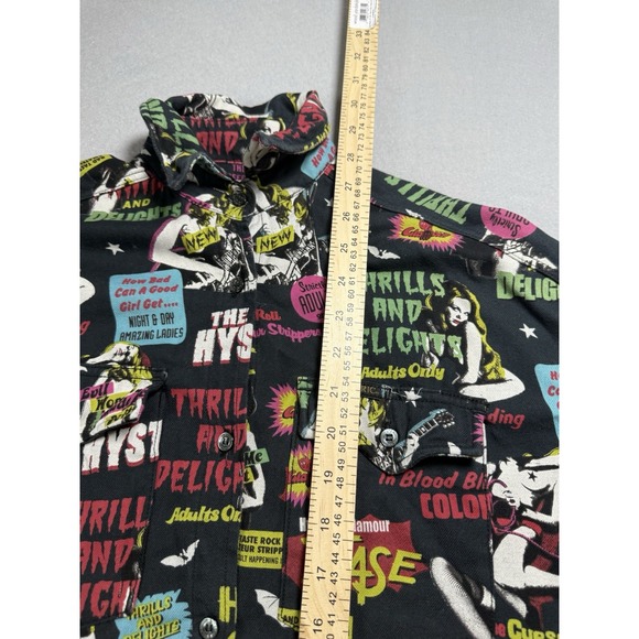 Hysteric Glamour Button Up Retro Horror/Exploitation Print One Size - Picture 9 of 10